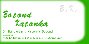 botond katonka business card